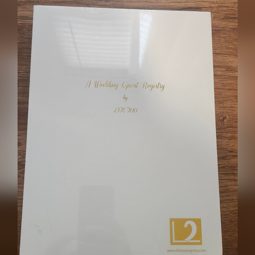 LifeToo Gold Foil Wedding Guest Registry Book